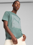 PUMA - Meeste l&uuml;hikeste varrukatega T-s&auml;rk, GRAPHICS PUMA WORDING TEE