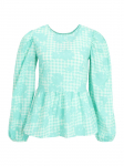 DOROTHY PERKINS TALL - Naiste pikkade varrukatega pluus, (AY) TALL FLORAL GINGHAM TIE BACK TOP
