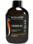 ECOLATIER - Du&scaron;igeel apelsini&otilde;li ja bergamoti ekstraktiga Energy, 400 ml