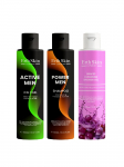 ERTH SKIN LONDON - &Scaron;ampoon ja 2IN1 &scaron;ampoon/kehapesu meestele, viinamarjal&otilde;hnaline du&scaron;igeel, 3x300 ml