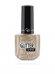 GOLDEN ROSE - GLITTER SHINE Geeliefektiga k&uuml;&uuml;nelakk (207), 10,2 ml