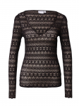 VILA - Naiste pikkade varrukatega pluus, VICHIKKA LACE V-NECK L/S TOP - NOOS