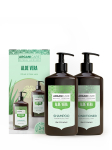 ARGANICARE - &Scaron;ampoon/konditsioneer Aloe Vera ja argaania&otilde;liga, 2x400 ml