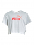 PUMA - Laste crop top, GIRLS LOGO CROPPED TEE, T&uuml;drukute logoga TEE