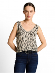 TOM TAILOR - Naiste varrukateta t-s&auml;rk linasest riidest