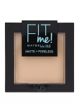 MAYBELLINE - MATTE + PORELESS kompaktpuuder (105 Natural Ivory), 8,2 g