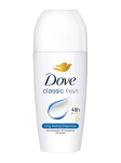 DOVE - Classic Fresh pallikujuline antiperspirant, 50 ml)