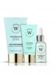 WARDA LUXURY SKINCARE - Niisutav kreem h&uuml;aluroonhappega (50 ml), silmaseerum h&uuml;aluroonhappega (15 ml), geel-seerum h&uuml;aluroonhappega (30 ml).