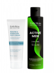 ERTH SKIN LONDON - ACTIVE MEN 2IN1 &scaron;ampoon/kehapesu meestele (300 ml) ja niisutav jalakreem (100 ml)
