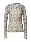PIECES - Naiste pikkade varrukatega pluus, PCLILJE LS MESH TOP D2D