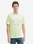 TOM TAILOR - Meeste l&uuml;hikeste varrukatega T-s&auml;rk, T-SHIRT LOGO PRINTiga