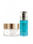 ERTH SKIN LONDON - C-vitamiini ja kollageeni kontsentraat seerum (30 ml), h&uuml;aluroonhappe ja kollageeni p&auml;evakreem (50 ml).