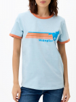 WRANGLER - Naiste l&uuml;hikeste varrukatega T-s&auml;rk, RINGER TEE