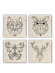 TAYLOR - Alus, 10x10x1 cm, 4 tk.