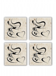 TAYLOR - Alus, 10x10x1 cm, 4 tk.