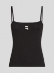 KARL LAGERFELD - Naiste varrukateta T-s&auml;rk IKON PATCH TANK TOP