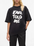 KARL LAGERFELD - Naiste l&uuml;hikeste varrukatega t-s&auml;rk KARL TOLD ME T-SHIRT