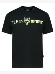 PLEIN SPORT - L&uuml;hikeste varrukatega meeste T-s&auml;rk, TIPS111-BLACK/YELLOWFLUO