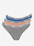 CALVIN KLEIN UNDERWEAR - Naiste alusp&uuml;ksid paelaga, 3 tk. THONG