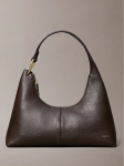 CALVIN KLEIN - Naiste nahast k&auml;ekott, SLOUCHY LEATHER SHOULDER BAG