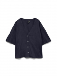 VERO MODA - Naiste l&uuml;hikeste varrukatega pluus linasest riidest, ROSIE