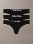 CALVIN KLEIN - Naiste alusp&uuml;ksid paelaga, 3 tk. THONG