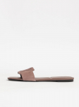 CALVIN KLEIN - Naiste nahast sandaalid, SQUARE FLAT SANDAL EMBL SUEDE