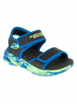 SKECHERS - Laste sandaalid, S-LIGHTS: SOLA GLOW SANDAL &ndash; FUSION BRIGHTS 407032L-BKBL