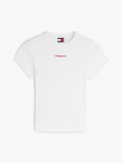 TOMMY JEANS - L&uuml;hikeste varrukatega naiste T-s&auml;rk, TJW SLIM SCRIPT RIB SS