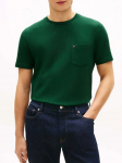 TOMMY HILFIGER - Meeste l&uuml;hikeste varrukatega T-s&auml;rk, ESSENTIAL SOLID POCKET TEE