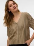 VERO MODA - Naiste l&uuml;hikeste varrukatega pluus linasest riidest, ROSIE