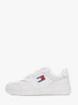 Tommy Hilfiger - Meeste vabaajajalatsid, RETRO ESSENTIAL LEATHER BASKETBALL TRAINERS