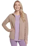 SKECHERS - Naiste t&otilde;mblukk-sviiter, THE HOODLESS HOODIE GOWALK SHINE JACKET JA78-TPBR
