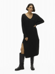 Vero Moda - Naiste vabaaja kleit, VMPHILINE LS V-NECK CALF DRESS GA BOO