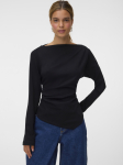 VERO MODA - Pikkade varrukatega naiste s&auml;rk, VMMILLE LS BOATNECK SHORT TOP JRS NOOS