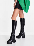 LAMODA - Naiste pikad saapad, LAMODA FLARED HEEL KNEE HIGH BOOTS, LAMODA FLARED HEEL KNEE HIGH BOOTS