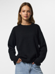 PIECES - Naiste villane kampsun, PCSALLY LS O-NECK KNIT NOOS BC