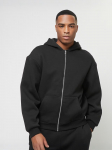 URBAN CLASSIC - Meeste t&otilde;mblukk- ja kapuutsiga kampsun, FLUFFY ZIP HOODY