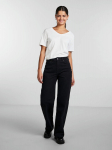 Pieces - Naiste laia s&auml;&auml;rega teksad, PCHOLLY HW WIDE JEANS BLC NOOS BC