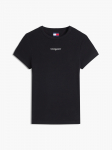 TOMMY JEANS - L&uuml;hikeste varrukatega naiste T-s&auml;rk, TJW SLIM SCRIPT RIB SS