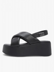 TOMMY HILFIGER - Naiste nahast sandaalid, TJW PADDED STRAPS WEDGES