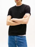 TOMMY HILFIGER - Meeste l&uuml;hikeste varrukatega T-s&auml;rk, ESSENTIAL SOLID POCKET TEE