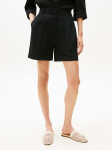 TOMMY HILFIGER - Naiste vabaaja l&uuml;hikesed p&uuml;ksid linasest materjalist, LINEN MIX PLEATED SHORTS