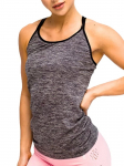 GYMHERO - Naiste T-s&auml;rk, GymHero L.A Classic Basic Tee BLACK-TEE