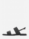 CALVIN KLEIN - Naiste reljeefsed sandaalid, SQUARED FLAT SANDAL HE