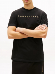 TOMMY JEANS - Meeste l&uuml;hikeste varrukatega T-s&auml;rk, TJM REG LINEAR LOGO TEE EXT