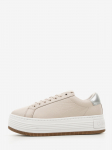 CALVIN KLEIN JEANS - Naiste nahast vabaajajalatsid, BOLD FLATF LOW MIX OHB