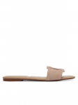 CALVIN KLEIN - Naiste nahast sandaalid, SQUARE FLAT SNDL EMBL SUEDE