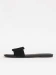 CALVIN KLEIN - Naiste nahast sandaalid, SQUARE FLAT SANDAL EMBL SUEDE