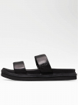 CALVIN KLEIN JEANS - Meeste nahast sandaalid, FLAT MOLDED DOUBLEBAR SANDALID